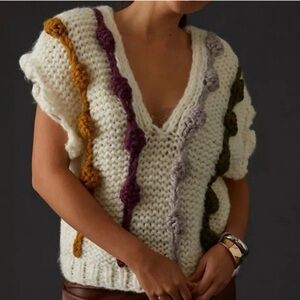 Anthropologie Maeve Bauble Sweater